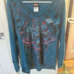 XXL Women's Harley Davidson Long Sleeve Shirt